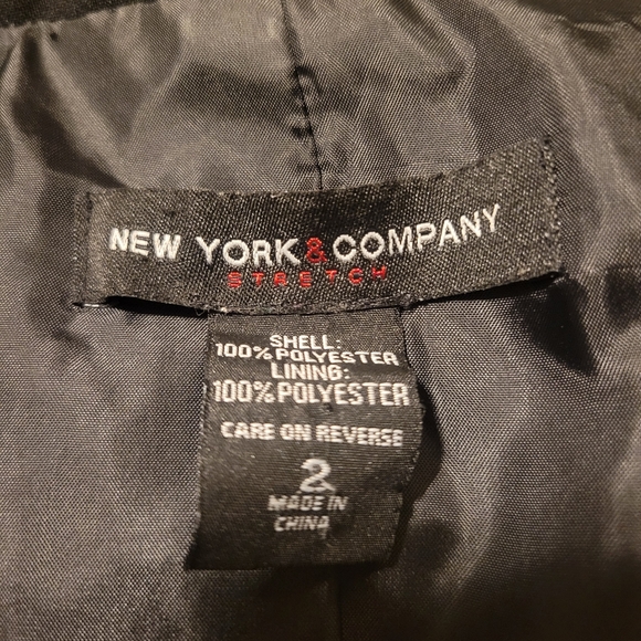 New York & Company Black 2 Button Blazer Size S - Picture 7 of 7